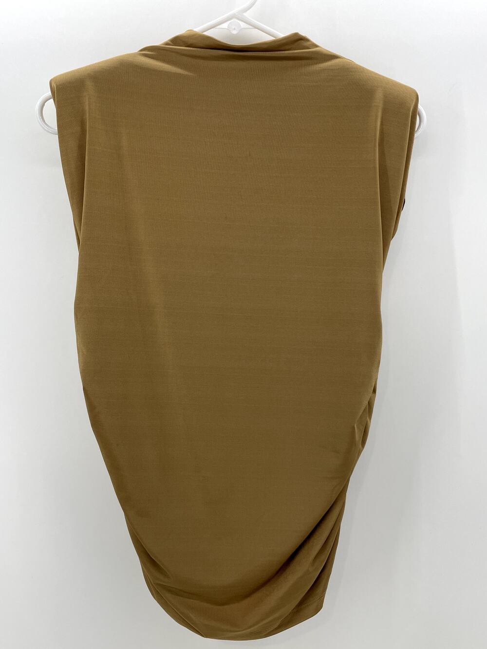 H&M Sleeveless w/ Shoulder pad Womens Top Small Gold